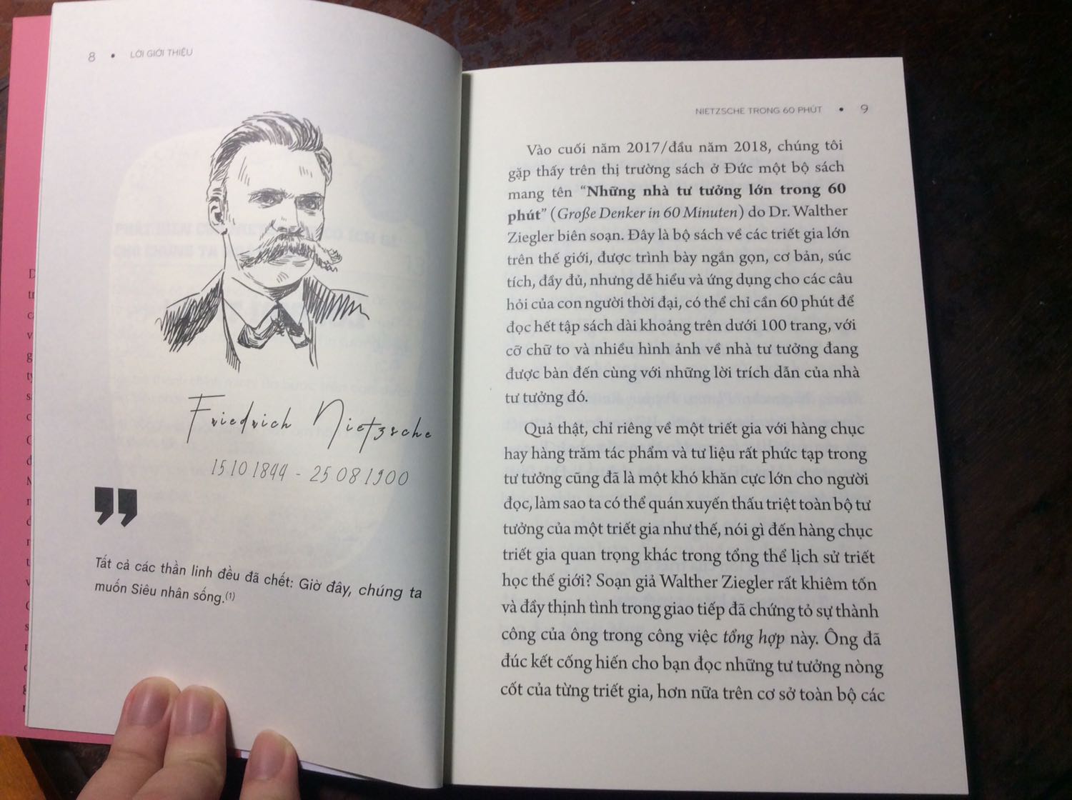 Nội dung, bố cục, chất lượng in, hình ảnh, tất cả đều tuyệt vời. Cảm ơn Văn Lang vì đã mua bản quyền cùng NXB Hồng Đức đã giúp đưa những tựa sách triết học quý giá (mặc dù chỉ là bản vắn tắt nhưng cực kì chất lượng) đến với độc giả Việt Nam