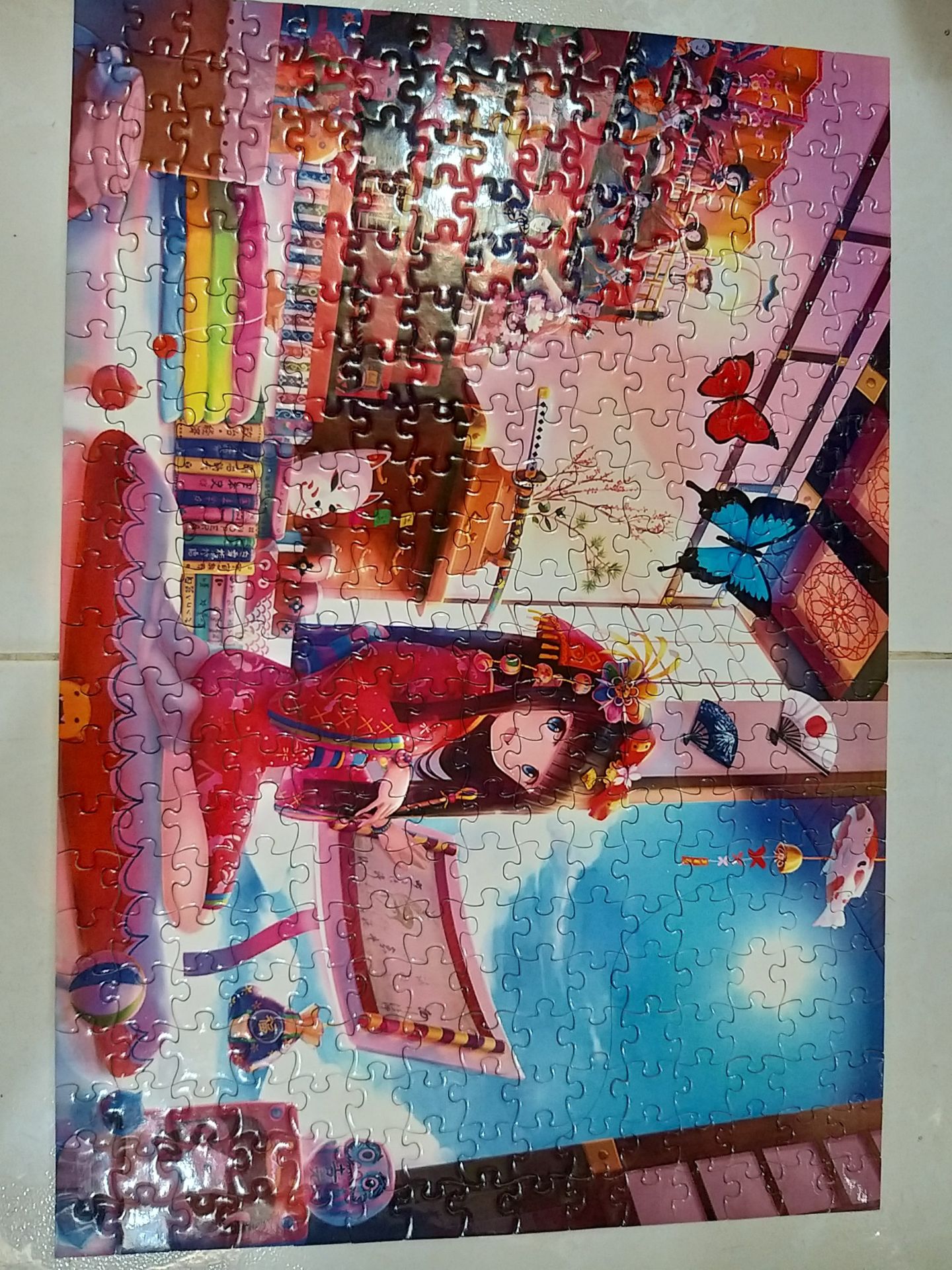 Hình xếp đẹp nhưng mảnh xếp quá nhỏ, trẻ em chơi hơi khó.