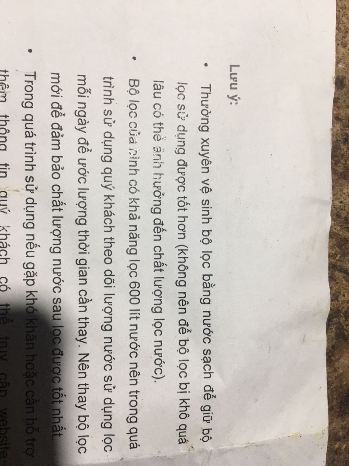 Sản phẩm dùng tốt, có cuốn hướng dẫn mà ghi đánh đố người dùng “bị khô quá lâu....” khô quá lâu là 10 tiếng hay 1 ngày hay 10 ngày ??????