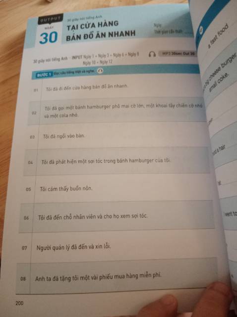 Sách được thiết kế khoa học, bước đầu giúp người học có thể "mở miệng" nói tiếng Anh theo trình tự tự nhiên từ từ_cụm từ_câu hoàn chỉnh.
Sách giúp mọi người nói tiếng Anh tự tin và dễ dàng hơn.