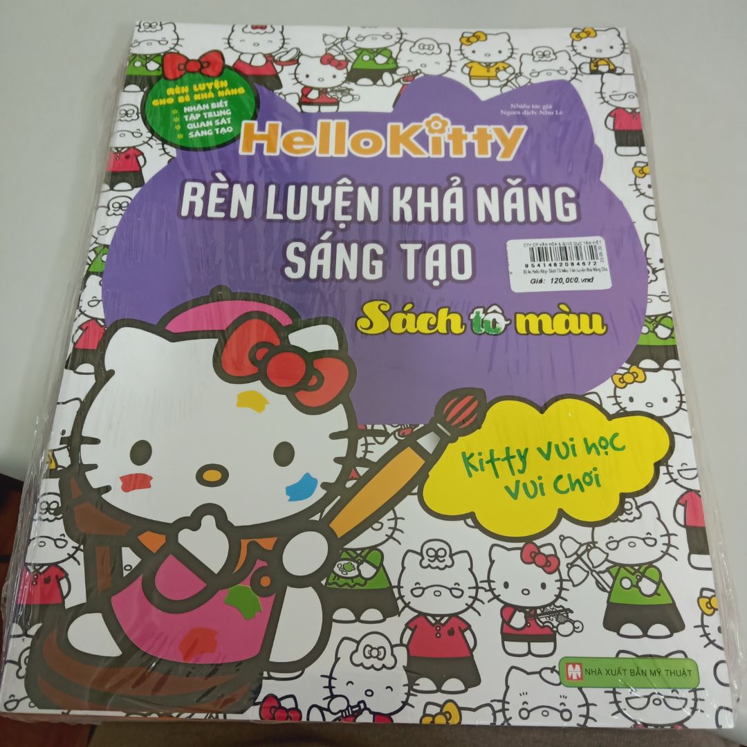 sách bọc kỹ càng. bé nhà mình thích mèo kitty nên rất thích bộ này.giao hàng nhanh.nhiều tranh để bé vẽ , có thể sáng tạo theo ý thích của con