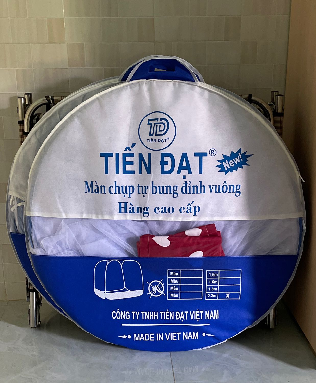 Đặt hàng mùng Mộc Miên sao shop giao mùng Tiến Đạt.

Vui lòng sắp xếp đổi hàng