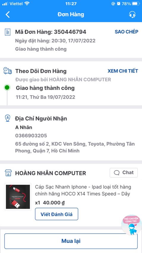 Mua 2 đơn hàng cùng 1 shop, 1 cái có hình màu đỏ, 1 cái có hình màu đen—>giao 2 cái màu đen, không như hình đăng nên thấy không buồn xíu. Dùng thì thấy OK Mua 2 đơn hàng cùng 1 shop, 1 cái có hình màu đỏ, 1 cái có hình màu đen—>giao 2 cái màu đen, không như hình đăng nên thấy không buồn xíu. Dùng thì thấy OK