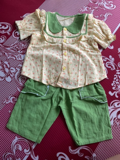 Bộ đồ siêu cưng luôn ạ. Đẹp từ form đến chất vải. Săn sale nên giá khá ok nè.🥰🥰🥰