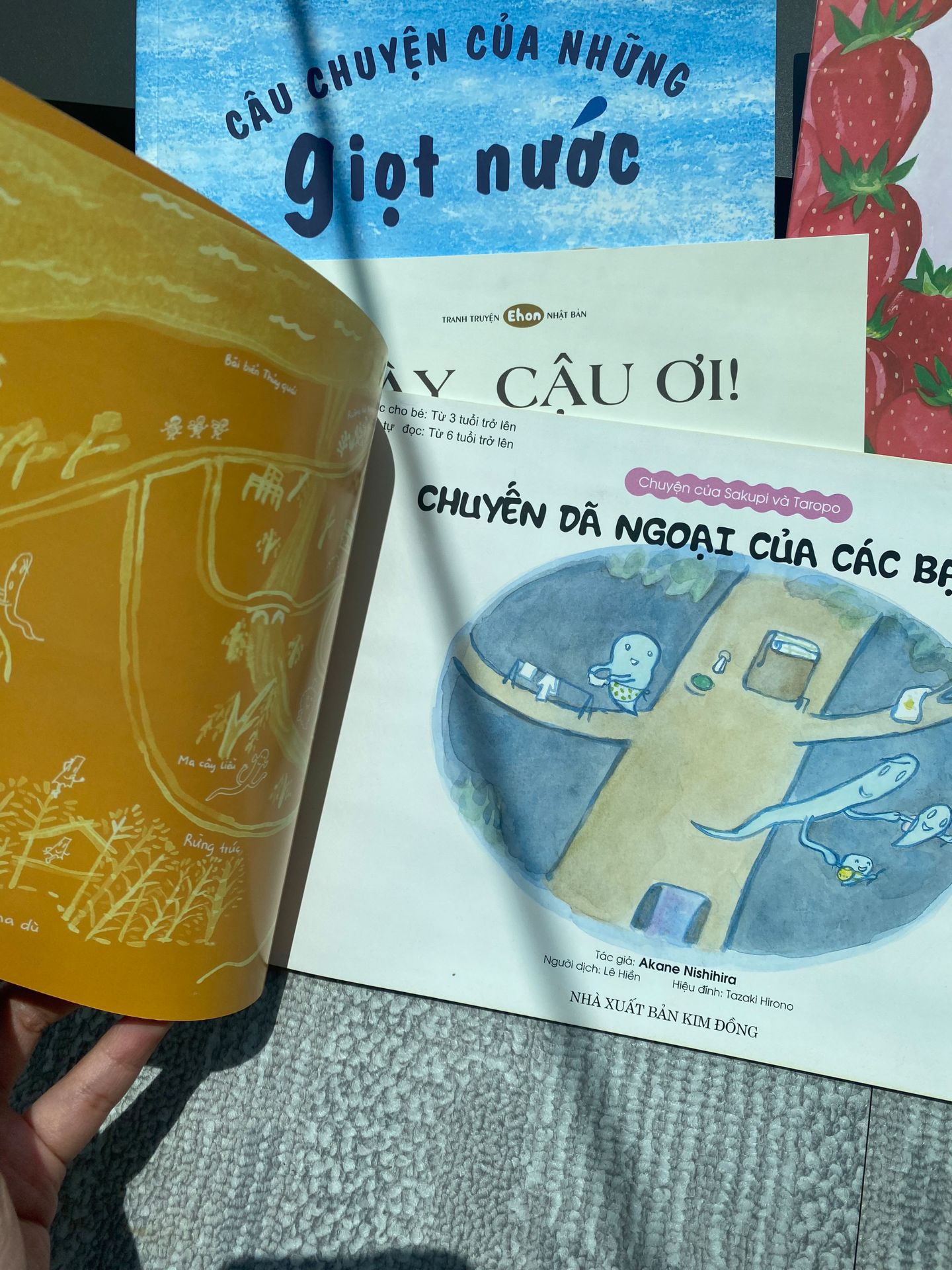 ngạc nhiên vì con mình không thấy sợ cuốn này mà còn hỏi lại bố mẹ kĩ hơn về các bạn ma