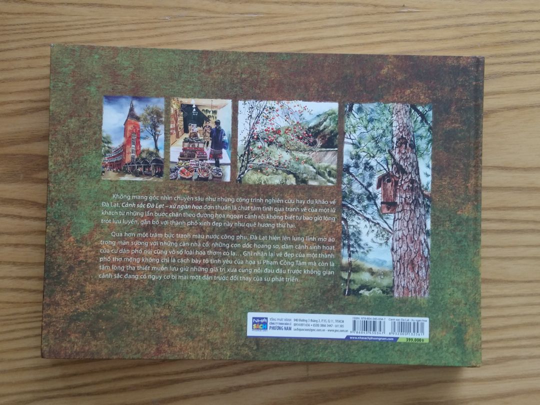 Sách rất đẹp, màu sắc tươi sáng, hình sắc nét. In trên giấy dày, có gần 150 trang thôi nhưng cuốn sách phải dày cỡ 3 - 4 cm. Sách có bọc seal. 
Tuy nhiên tiki giao hàng ko có chống sốc  nên bị rách seal và hơi dập góc (sách khác ko sao nhưng đây là sách ảnh, quan trọng phần hình thức).
Thêm nữa là cuốn sách này rất đẹp, nếu đơn vị phát hành có thêm bìa áo nữa thì cuốn sách được bảo vệ tốt hơn.