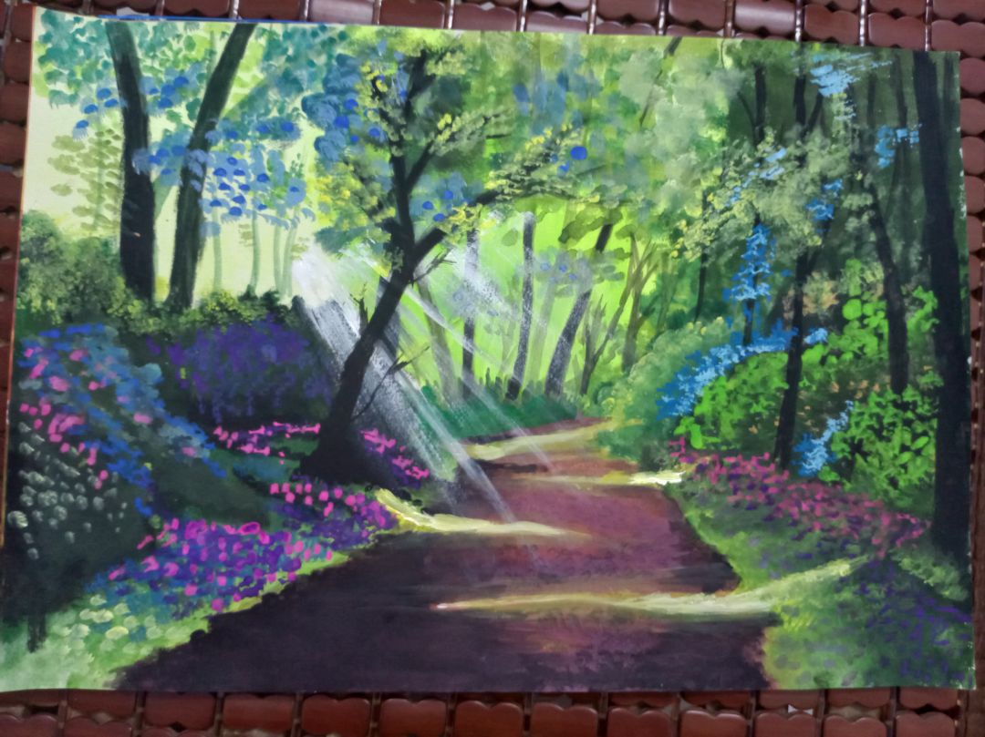 Màu loang chưa đẹp lắm