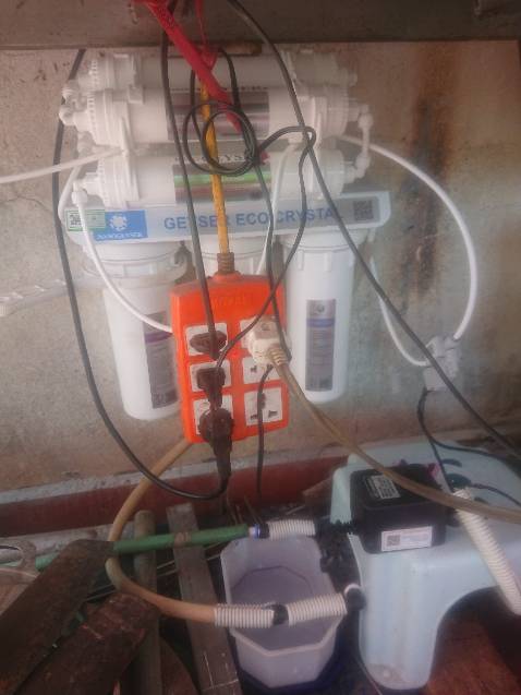 đâ lắp đặt hệ thống lọc nước nano Geyser xong ngày 19/11 /2022 . OK