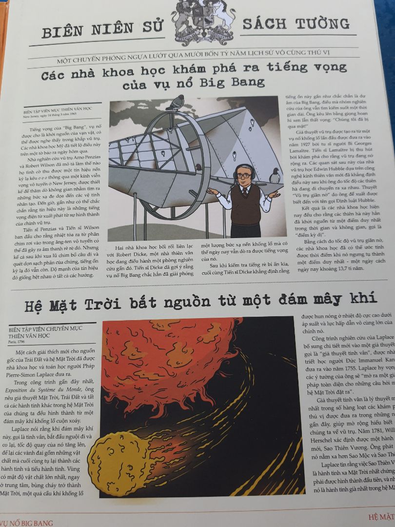 Sách khổng lồ, màu sắc đẹp, phù hợp cho trẻ trên 8 tuổi, điểm trừ là chữ quá nhỏ