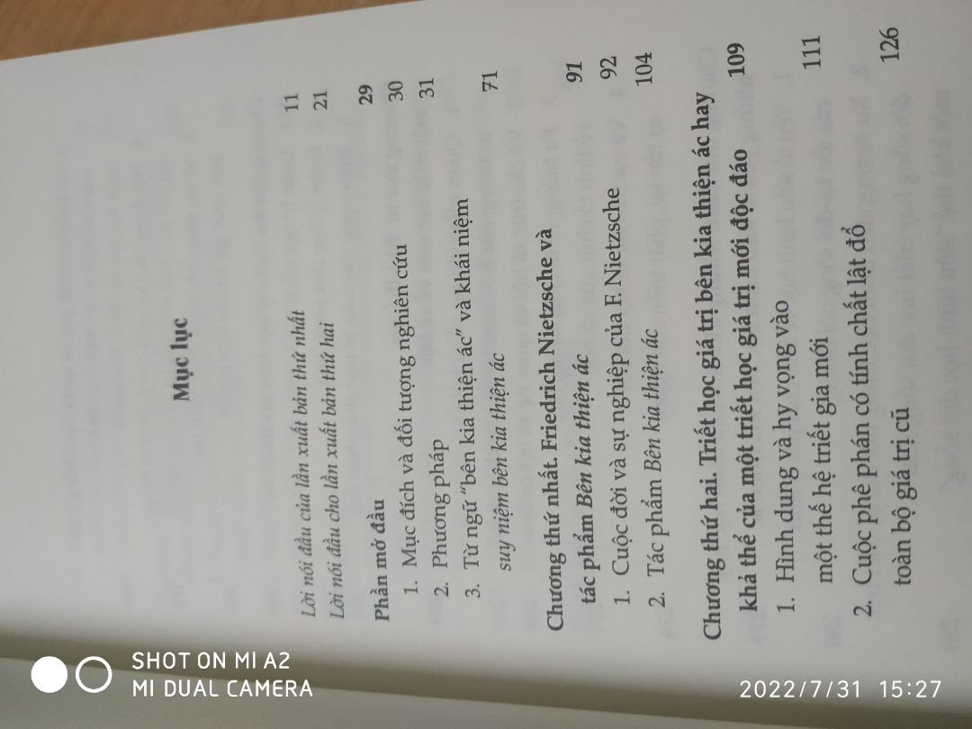 Sách bao bọc đầy đủ, không bị nhăn. Nội dung khá khoai cho những người mới bắt đầu với Nietzsche như mình