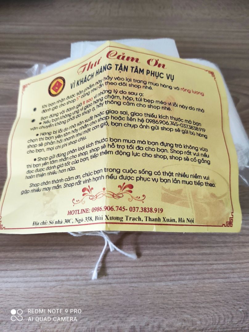 nhận hàng cảm thấy hài lòng, túi đúng như mô tả, dày dặn, lọc trà, cafe rất tốt,  giao hàng nhanh, có cả thư cảm ơn và 2 túi khác size. rất dễ thương. cảm ơn shop và tiki. sẽ tiếp tục ủng hộ shop