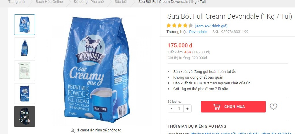 Mình thì vẫn quen mua ở 1 link sản phẩm mình vẫn mua, chất lượng sữa vẫn ok thôi. Nhưng mà tiki mời quá nhiều shop bán khác nữa, mỗi một shop lại 1 giá khác nhau, tại sao vẫn để y nguyên nhận xét từ shop này sang shop khác, như vậy ng tiêu dùng biết tin vào nhận xét ở đâu. Hơn nữa chất lượng sản phẩm mình ko rõ thế nào chứ chênh nhau giữa các shop cả gần 200k cũng nên, liệu chất lượng có thực sự đảm bảo. Chứ ng mua như mình thực sự hoang mang đấy,