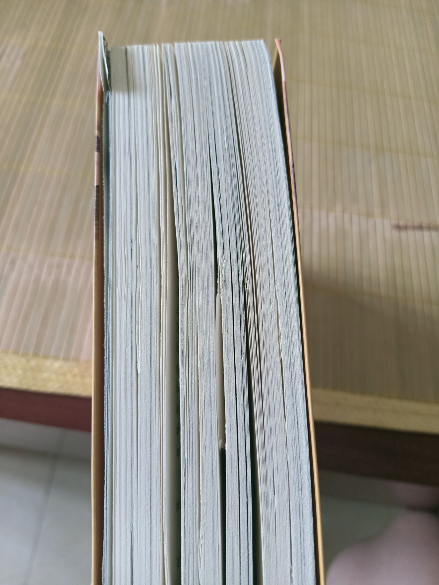 sách được in trên chất liệu giấy nhẹ nên mặc dù cuốn sách khá dày nhưng cầm rất nhẹ tay. tuy nhiên cuốn sách mình mua bị nhiều trang cắt lỗi, giấy vẫn dính vào nhau, và nhiều trang bị sờn mép sách có lẽ do vận chuyển.