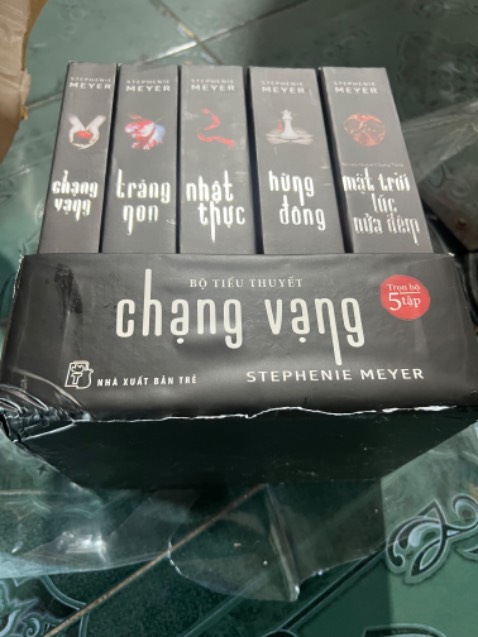 Giao hàng nhanh, giá ổn nhất mình từng thấy 
Tuy nhiên bị một số lỗi :(( góc 2 quyển sách bị móp. 1 trang đầu của quyển chạng vạng bị dơ . Hộp cũng rách. Thật sự là mình rất sợ gặp những trường thế này