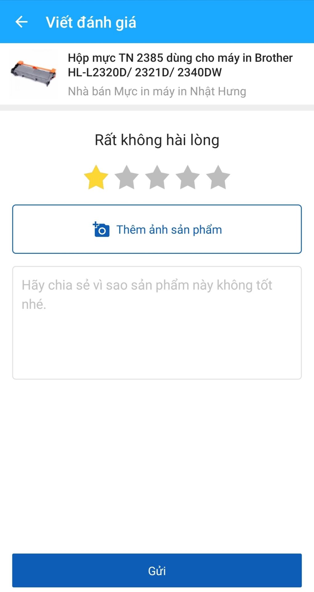 shop ơi bán sai mực rồi, đặt là HL-L2321D sài ko được nha, lh giúp dt *** để mình đổi lại được ko