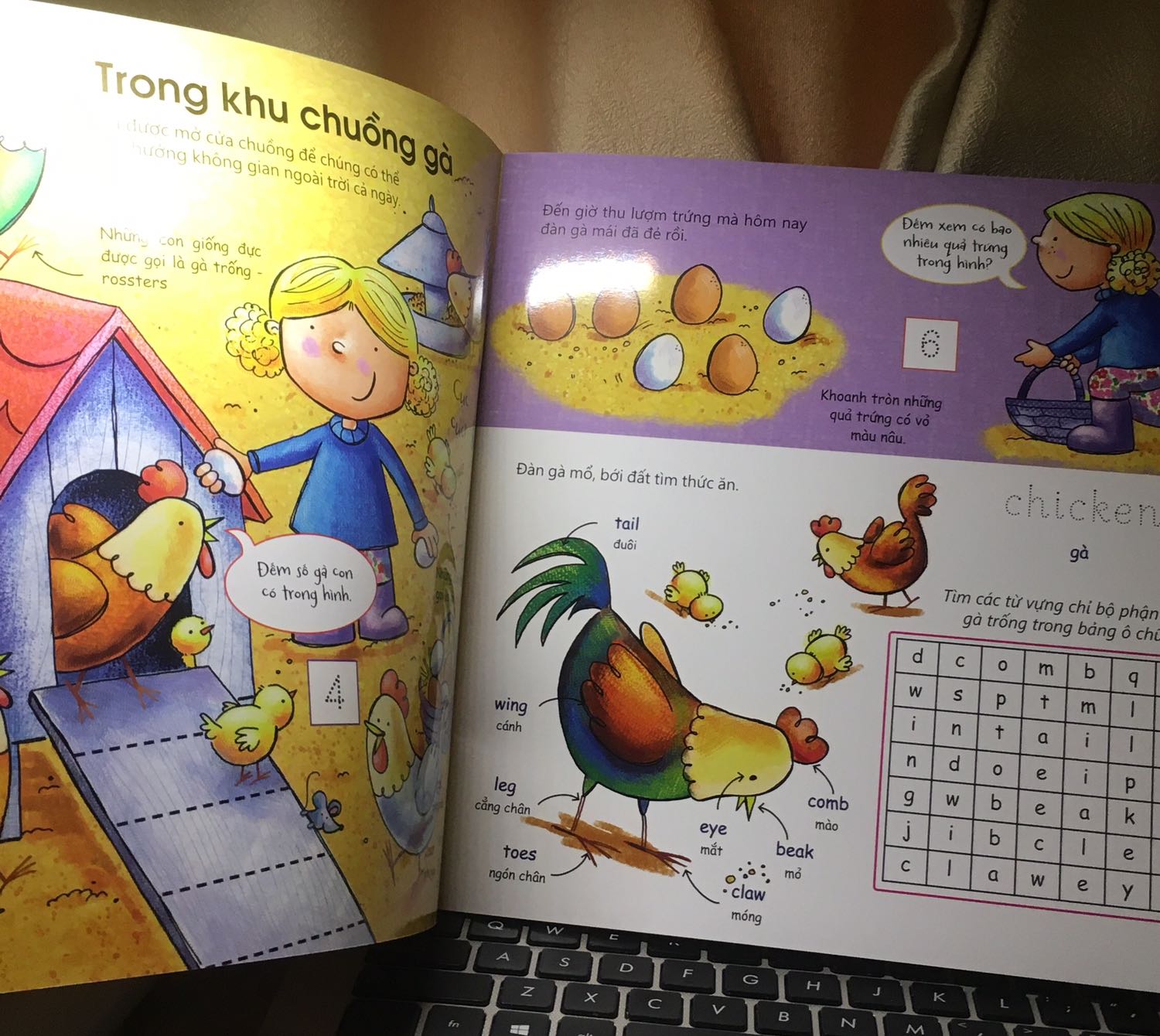 Bộ này đẹp lắm mà rẻ, in màu trên giấy bóng, dùng bút viết bảng trắng viết có thể xoá được. Cháu mình thích lắm.