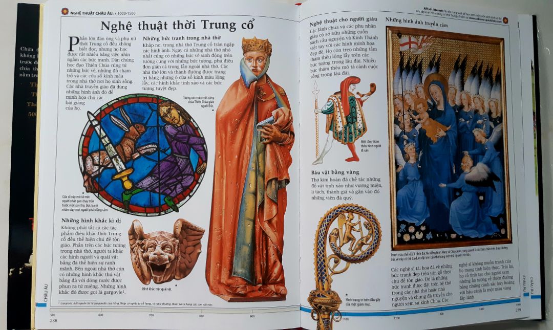 Đây là quyển sách khiến mình vô cùng hài lòng, từ hình thức đến nội dung, quá đẹp quá tuyệt vời xincamon =)).
Sách gồm 4 phần chia theo khoảng thời gian (Tiền sử, Cổ đại, Trung cổ và 500 năm gần đây) với nội dung trải rộng nhưng trình bày tổng quát nên rất dễ hiểu; giấy bóng, dày, in màu toàn bộ, tranh minh họa đẹp. 
Tuy 11.11 không sale quyển này nhiều nhưng nhờ có có bookmark HSO mình vẫn mua được giá tốt, free tikinow nữa, giao nhanh chỉ hơn 1h. Nói chung ưng bụng quá, cảm ơn Tiki,  luôn ủng hộ Tiki.