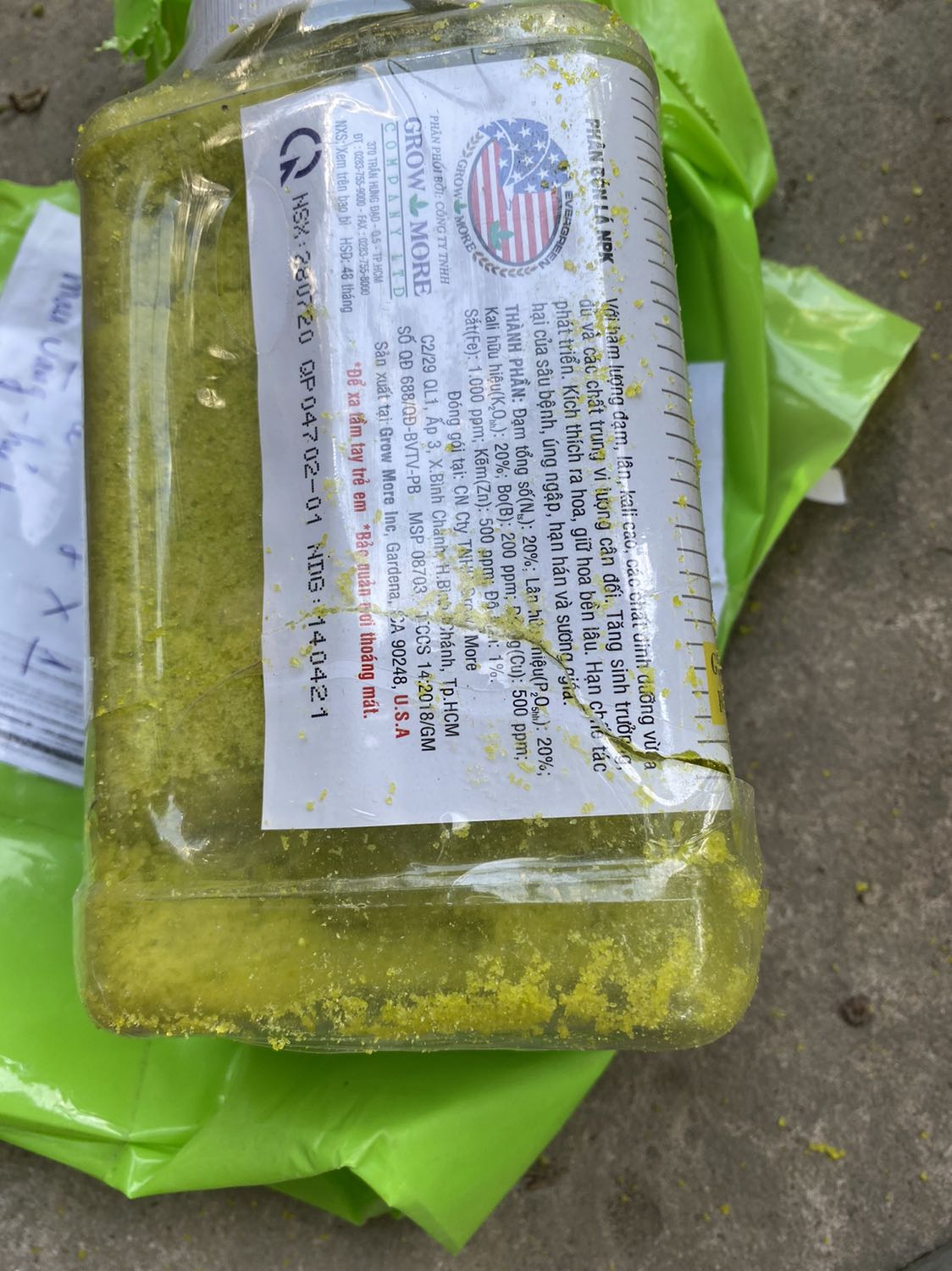 hàng giao Bể hộp làm ẩu tả