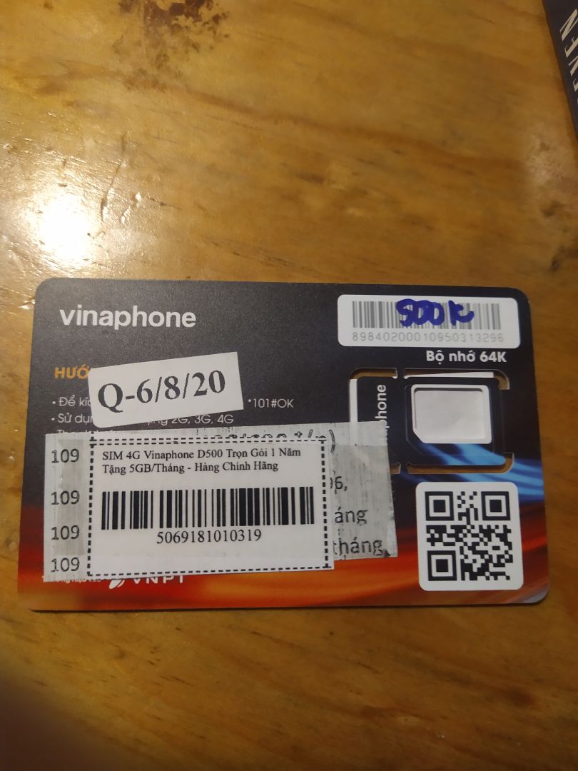 trên thong báo có ghi rõ là sim sau khi kích hoạt có hạn sử dụng là 1 năm , tương đương 12 tháng. Mình mới nhận hàng 5 phút là kích hoạt đúng chỉ dẫn thì chỉ còn 10 tháng 15 ngày  tròn. Mình biết tiền rẻ thì không được hàng ngon, nhưng quảng cáo thì uy tín chút đi. cảm ơn.