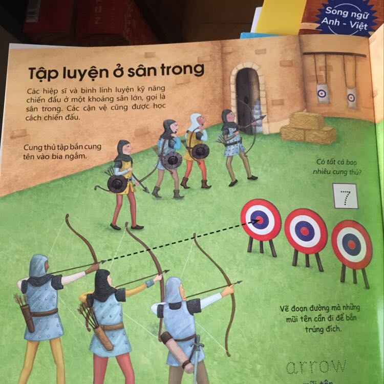 Sách in trên giấy có thể viết bằng bút viết bảng foocmica, tẩy xoá được, tranh dễ thương, song ngữ cháu mình thích lắm