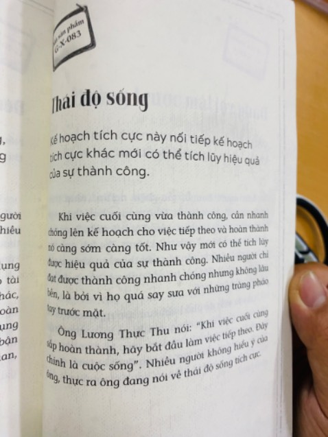 Sách kỹ năng sống. Nội dung 1 trang, dễ đọc. Tiếc là không có bookmark đi kèm.