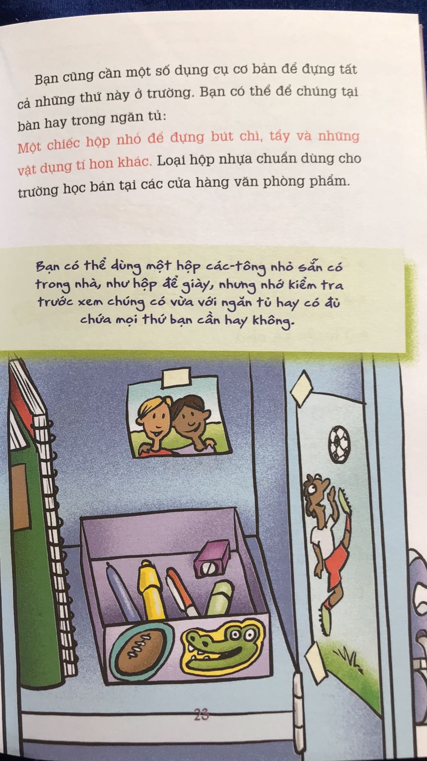 Sách hay để bé nhà mình học theo tập sắp xếp đồ đạc, kế hoạch học tập cho hợp lý. Hơi khó hiểu với các bé lớp 3,4 trở xuống, bố mẹ nên đọc sách để hướng dẫn con