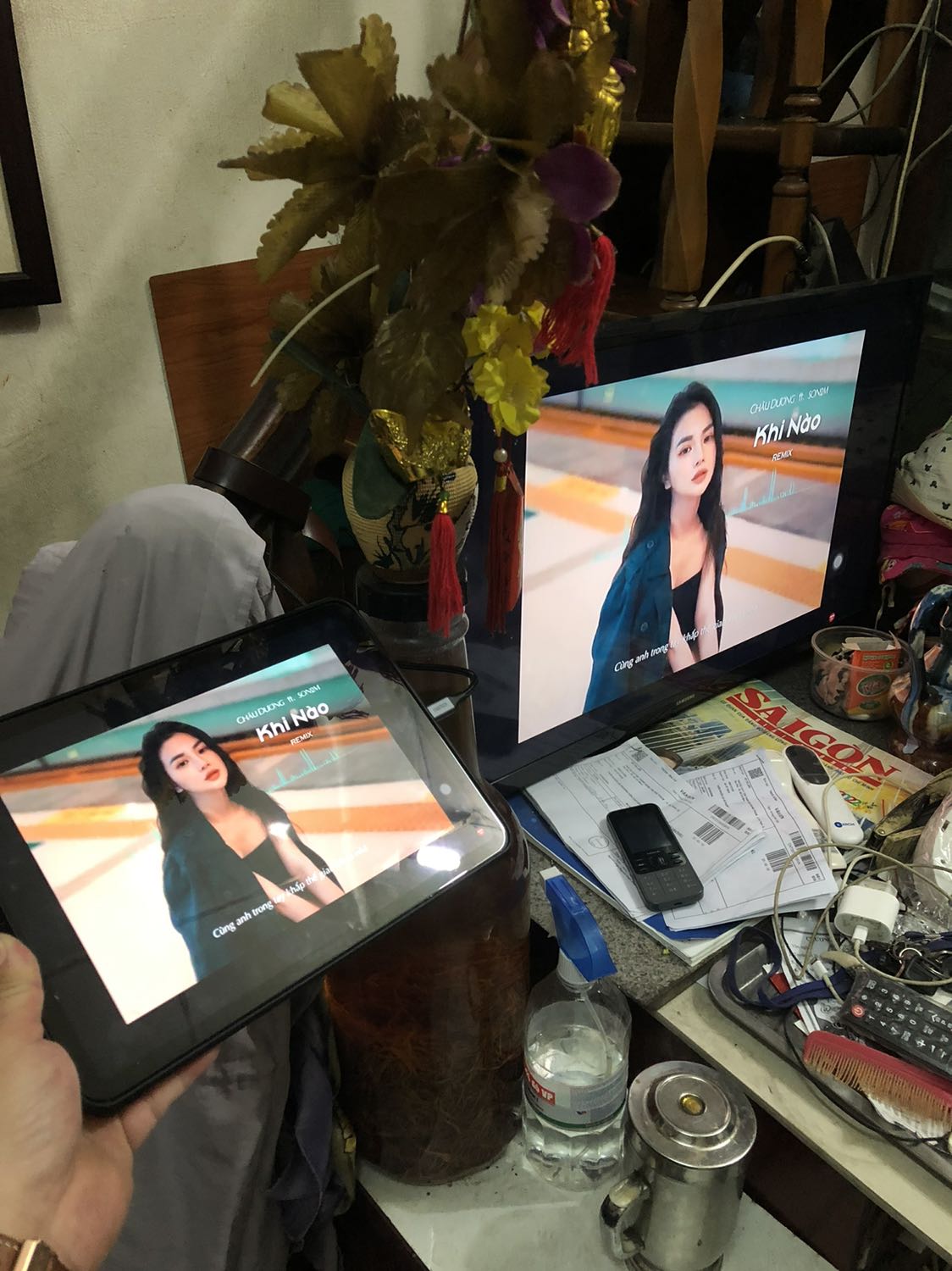 Xuất hình ra tivi + màn hình thấy ok, chưa *** thử clip chất lượng 4k