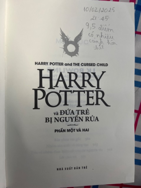 - Nhi đồng: “9.5 điểm - Trừ 0.5 điểm vì có nhiều cảnh hôn hít”
- Mẹ nhi đồng: Lúc đầu đọc hơi ngán do trình bày theo kiểu đối thoại sân khấu, nhưng sau thì hấp dẫn và gây tò mò. Ở TQ có trào lưu truyện/ phim xuyên không thì ở đây đã tạo trend từ lâu. 
 Duy có đoạn thấy hơi phản cảm: mặc dù biết Albus (con trai Harry) đã dùng thuốc đa dịch biến thành Ron - chồng của Hermione, nhưng cái cách Albus đánh lạc hướng sự chú ý cô này bằng cách nói những lời ve vãn và hôn hít liên tục cô này thì mình không đồng ý lắm. Vì Albus còn nhỏ, tuổi tác cũng chênh lệch rất nhiều so với Hermione.