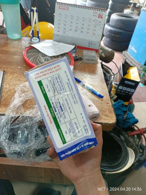 Tôi đặt fedona diệt muỗi, côn trùng tiki lại gửi chế phẩm diệt ruồi , bao bì và thành phần khác hoàn toàn