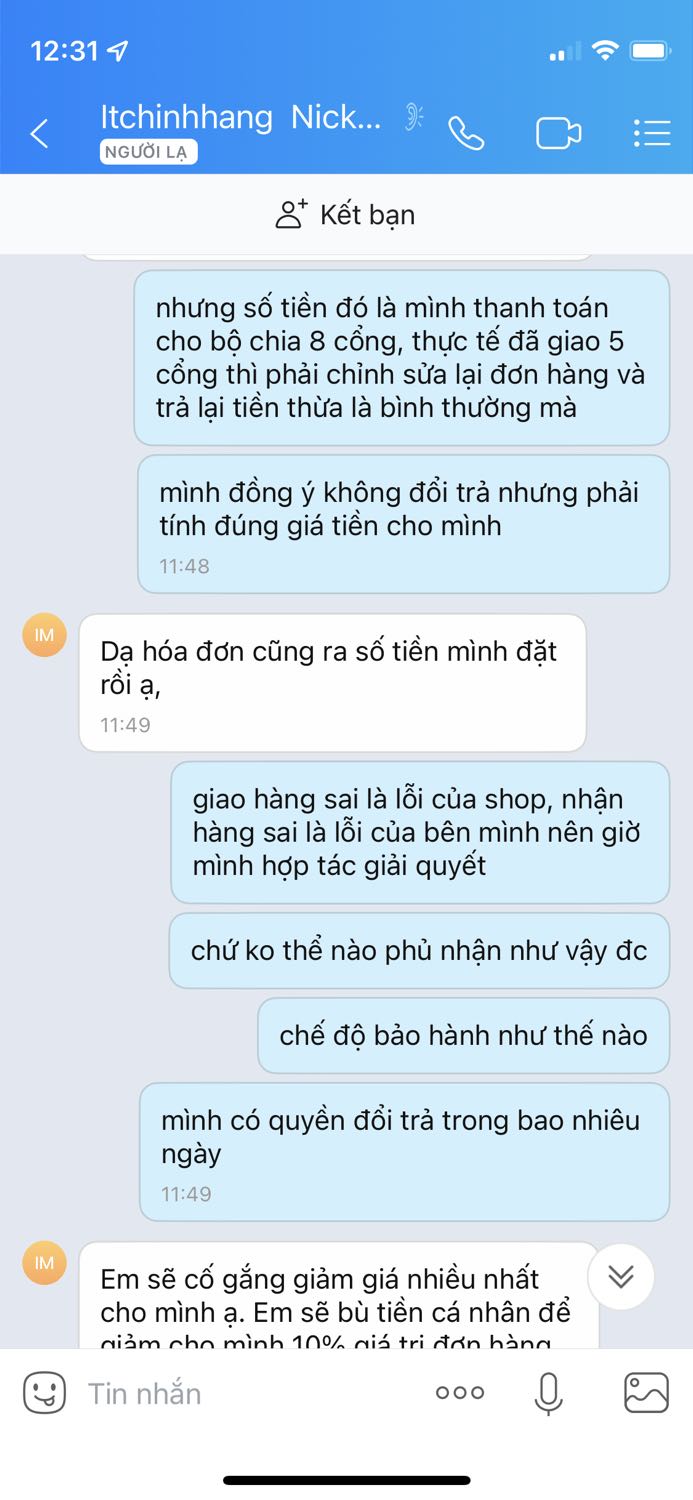 đây là bài học của mình. Mình có *** nhưng không ai liên lạc, đến khi mở hộp chat thì đã hết hạn