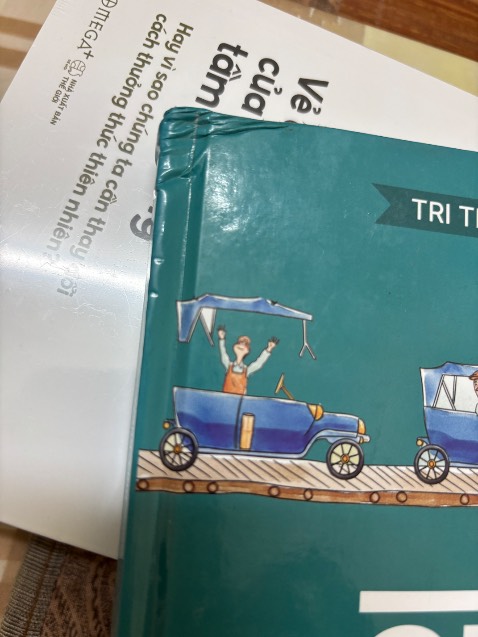 Sách bị móp, 2 quyển mình mua cùng không vấn đề gì, hộp đóng gói hàng cũng còn nguyên mà mỗi quyển này bị móp bìa. Vậy là bên shop biết sách bị móp nhưng vẫn giao hàng. Hmmmmm