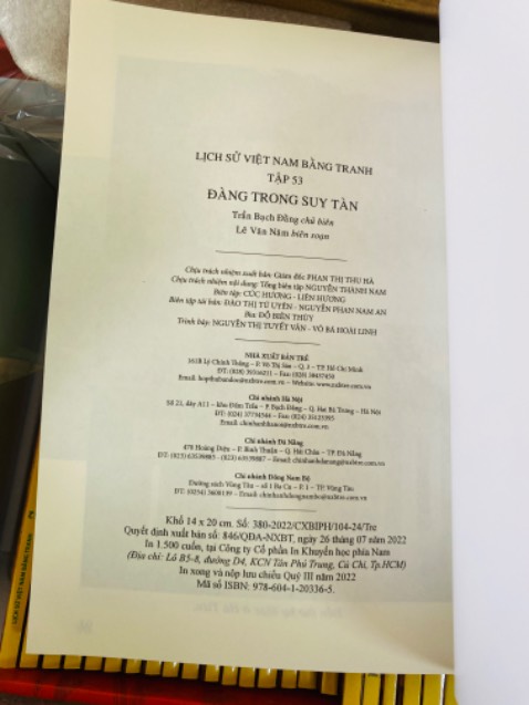 Sách chất lượng, in ấn rõ ràng. Nội dung hay. Đánh số theo thứ tự thời gian