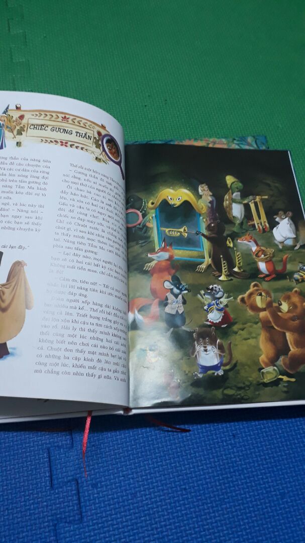 những câu chuyện thú vị, hài hước, hình vẽ đẹp, sách khổ to , bìa sách sờ vào rất êm và thích.Môt cuốn sách giá trị.