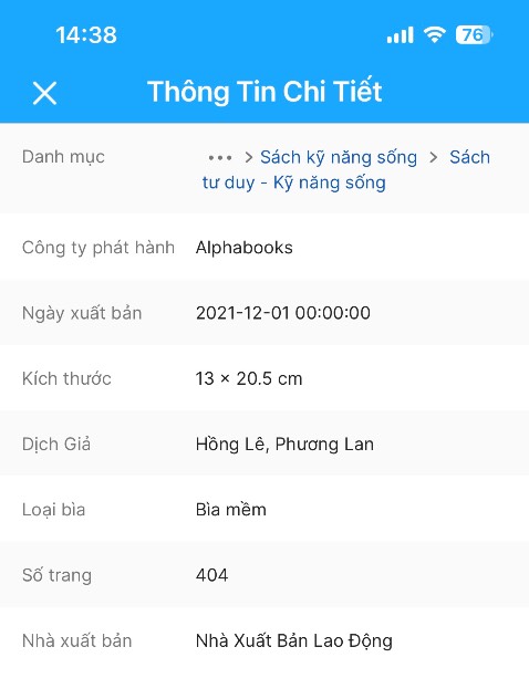 Sách mới nhận chưa đọc, nhưng số trang không khớp với QC. *** tự đánh giá nhé. Mình chưa gặp trường hợp này bao giờ. Sách mới nhận chưa đọc, nhưng số trang không khớp với QC. *** tự đánh giá nhé. Mình chưa gặp trường hợp này bao giờ.
