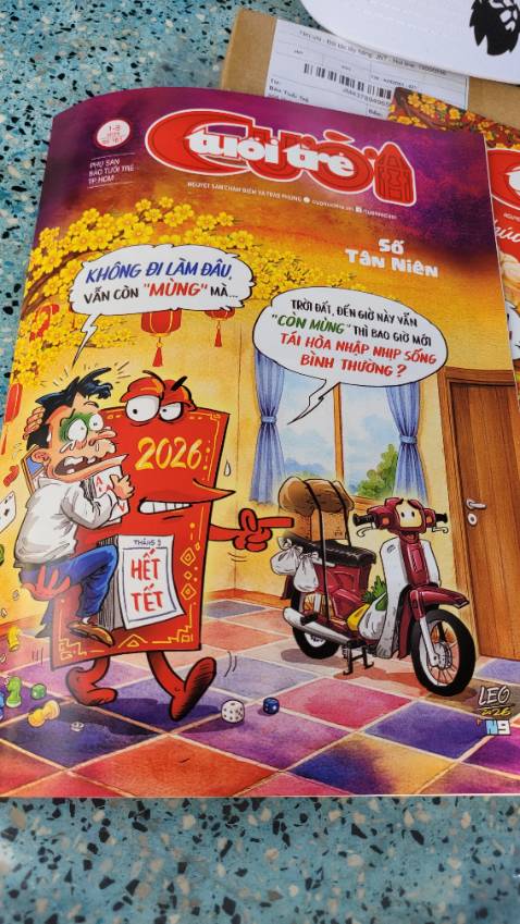 Nói chung với tôi báo Tuổi Trẻ Cười đã gắn bó từ lâu, tôi luôn đọc bao nhiêu năm qua...
Tờ này là tờ Tân Niên xuất phát khởi hành cho năm mới Xuân Bính Ngọ 2026... Zôôô! Tiến lên! 👍👍
||
Chào các bạn! Tôi là kênh YouTube về ẩm thực: Má Chín Phan Thiết ák
(https://youtube.com/@MaChinPhanThiet)
Mong mọi người thích Ẩm Thực và Làm Bếp vào xem và ủng hộ Kênh với nhé! 🥰🥰