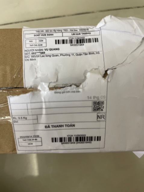 Anh mua là 1 bộ nhưng lúc nhận chỉ có 1 chai dầu gội. Tiki xem lại giúp. Cám ơn Tiki.