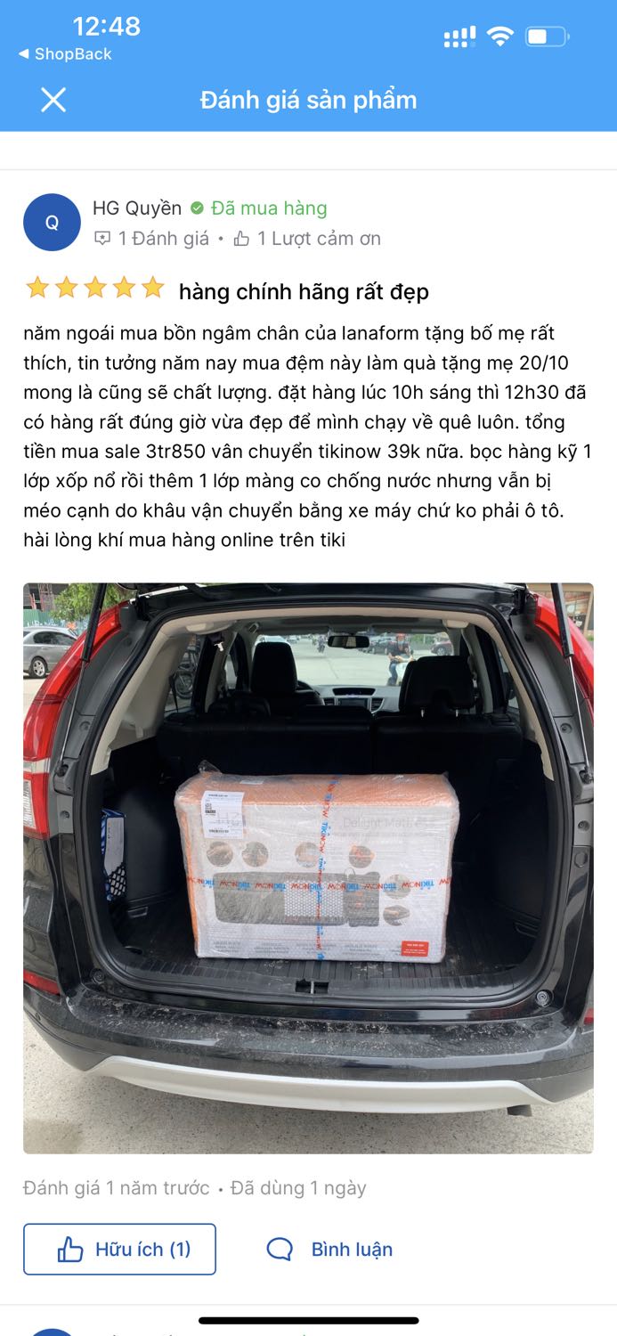 Sp tốt cần mua thì tiki giao hàng rất nhanh và shipper thân thiện, thông tin cá nhân đc bảo mật