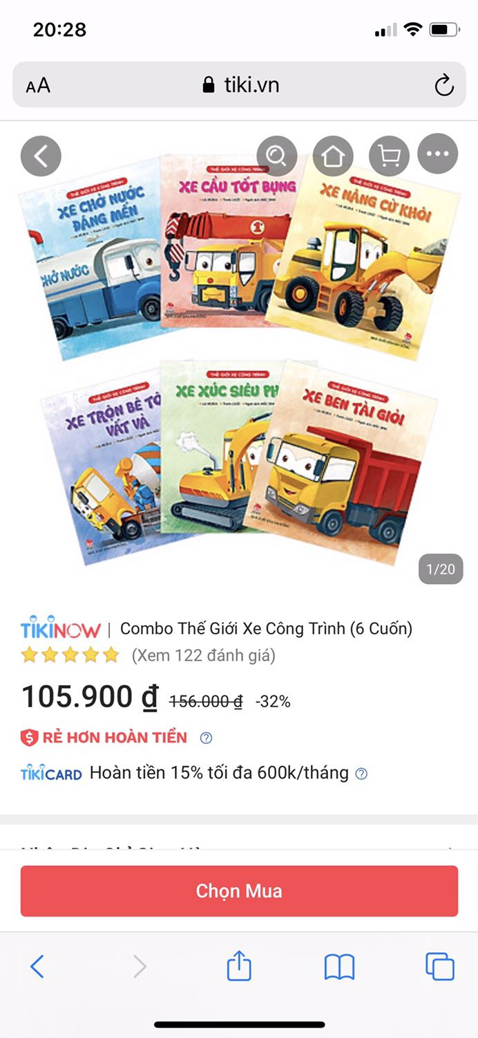 Sách hay, đẹp, chất lượng giấy cứng cáp, màu sắc đẹp, bé mình rất thích