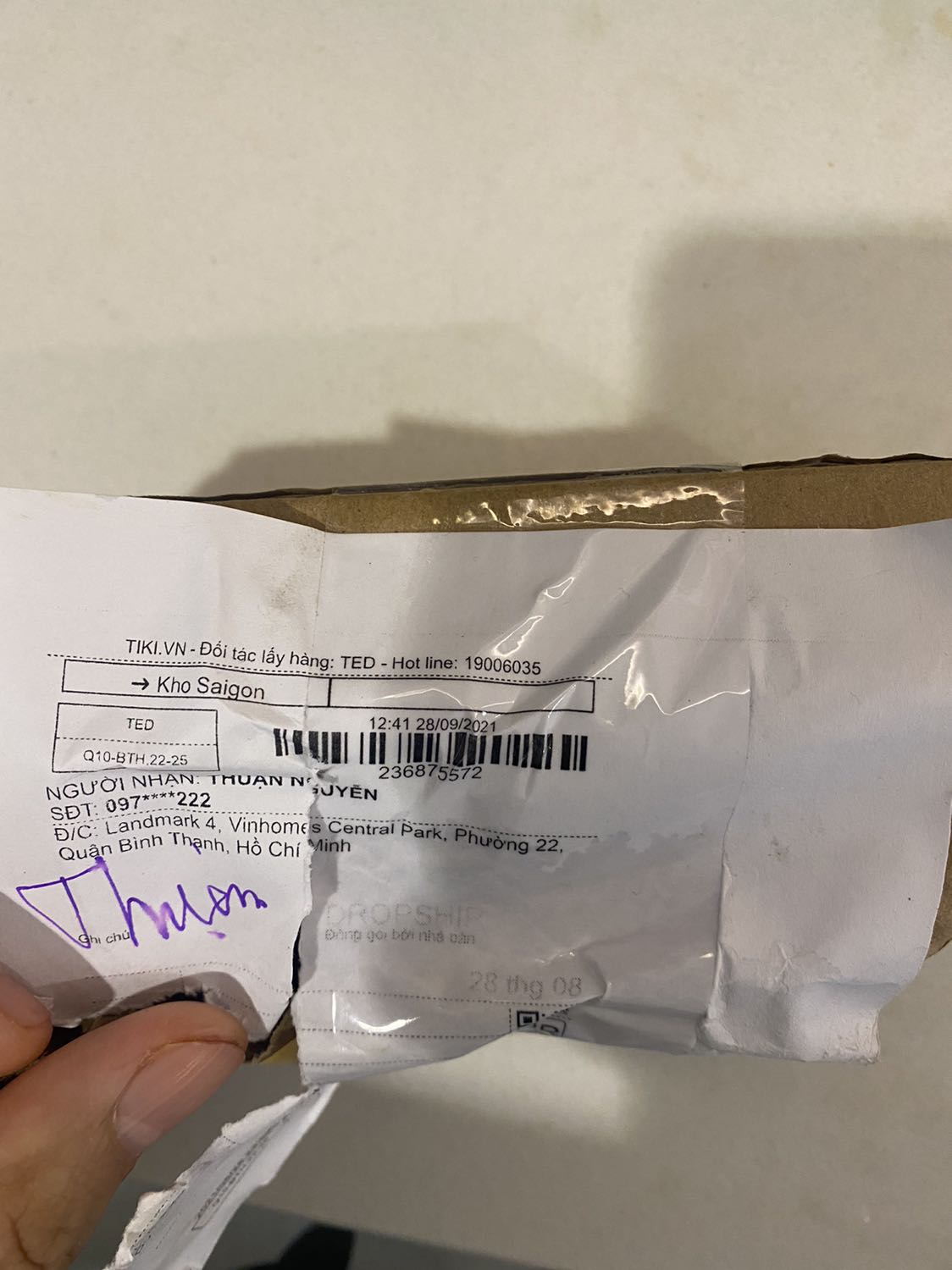 Giao hàng thiếu dù đã thanh toán trước qua Momo. Đặt 3 sp nhưng chỉ giao có 1 sp.