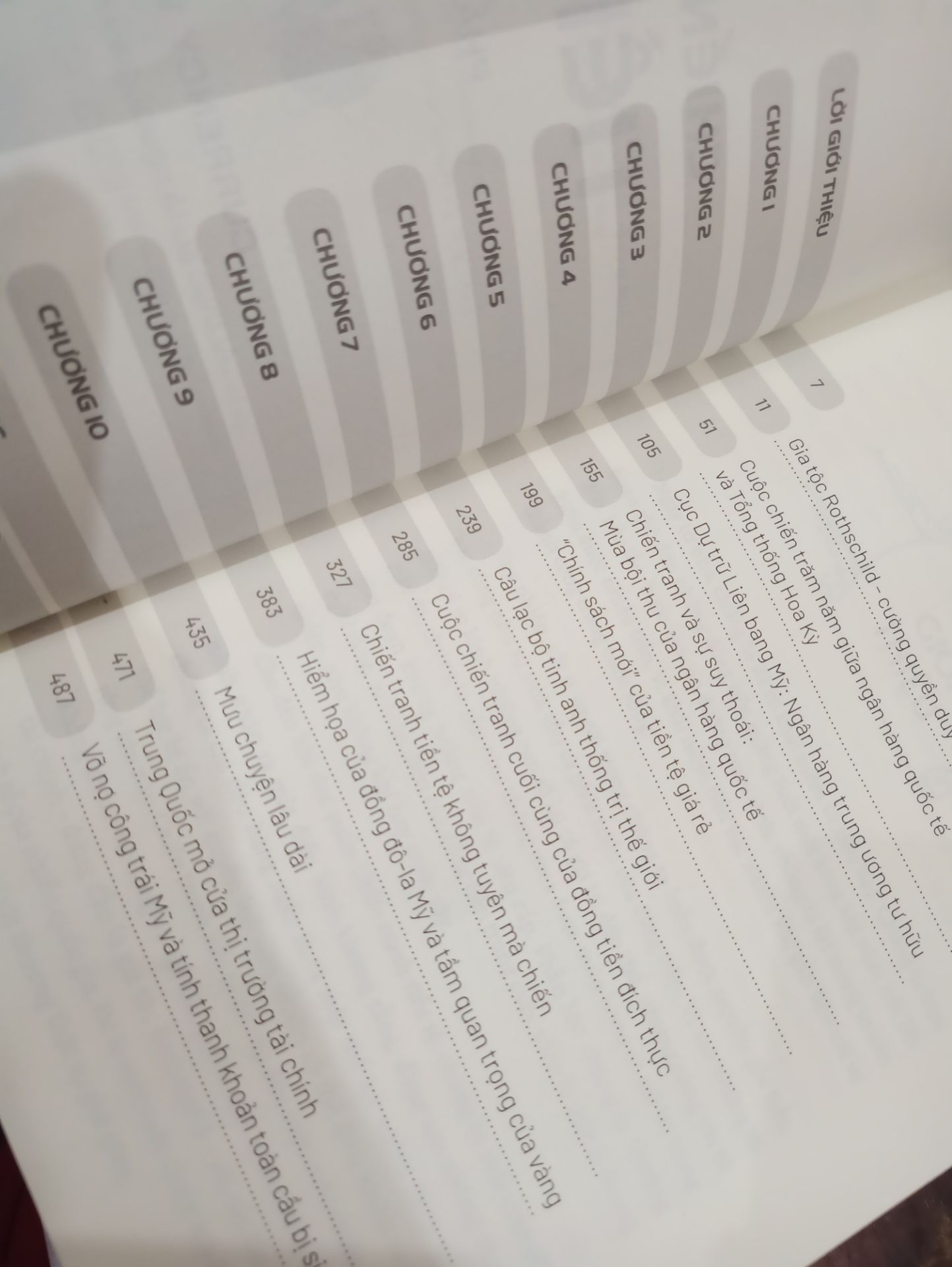 Sách đẹp, giấy đẹp, tất cả đều ok. nhưng mà
đọc buồn ngủ quá. Sao mấy bạn đọc được mà khen hay vậy nhỉ, chỉ mình cách đọc để k buồn ngủ với. Tổng thống gì mà chết như ngoé :)) toàn các âm mưu ghê gớm từ các tay tài phiệt ngân hàng. Vụ sập sàn 1929 toàn các ông ấy âm mưu hết đấy :)) ráng đọc đến chương lạm phát mà thôi để khi nao đó đọc lại chứ đọc k cảm nổi. Buồn ngủ lắm?. mong sau đọc lại thấy cái hay của nó. Nói chung đọc cũng bình thường, k có gì đáng khen!