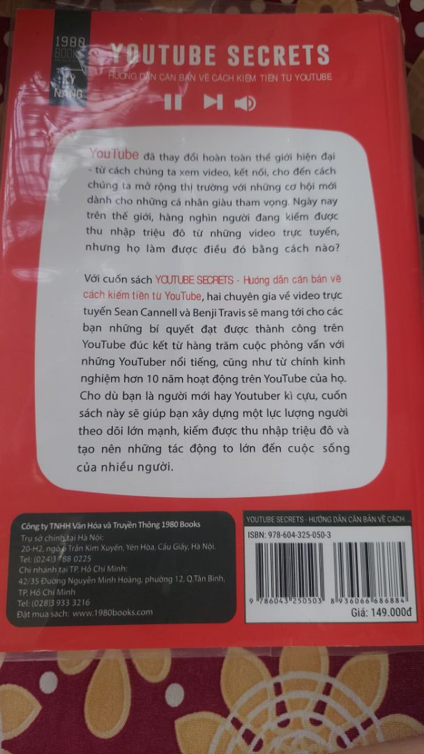 Sách đẹp nội dụng tốt phù hợp cho người mới bắt đầu làm youtube nên đọc.giao hàng nhanh.