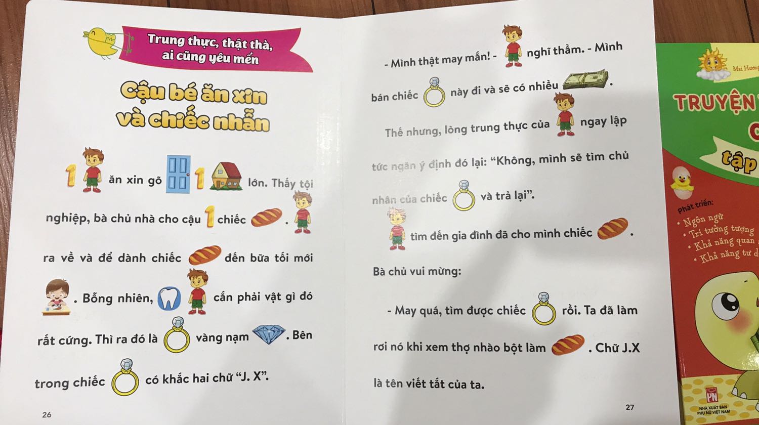 Cuốn sách tuyệt vời, rất sáng tạo và đặc sắc, tranh ảnh, chữ viết rất rõ nét, nội dung phù hợp với lứa tuổi và rất sinh động