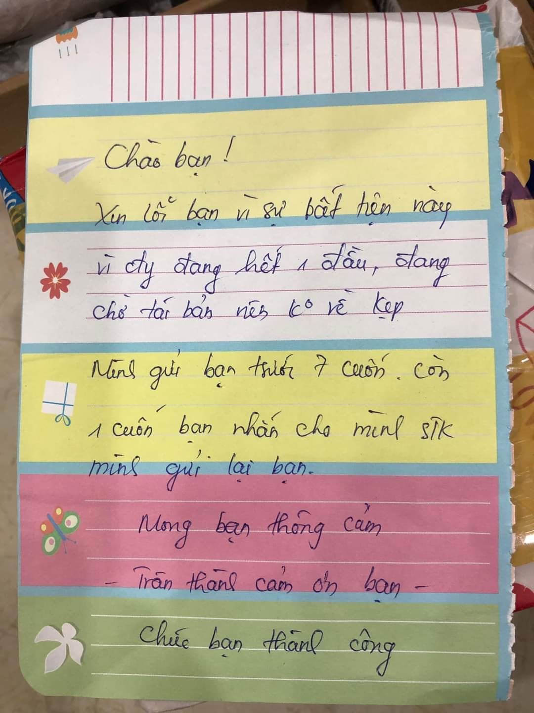 mua 8 cuốn, giao 7 cuốn, viết tin tùm lum mà ko biết khi nào trả tiền hay bù sách