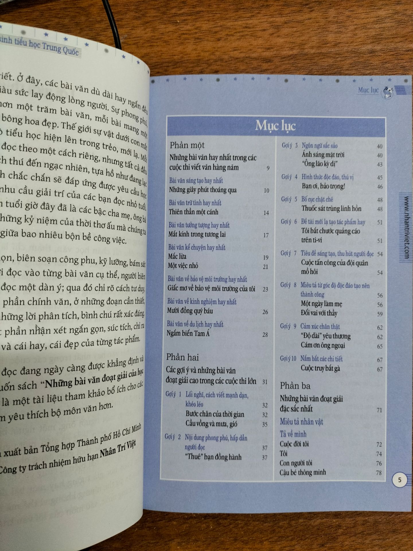 Tiki giao hàng đúng dự kiến, sách mới, không bị nhăn hay bẩn bìa sách. Về nội dung thì sách có nhiều bài văn rất hay với cách suy nghĩ, hành văn đặc sắc của các em học sinh Trung Quốc.
