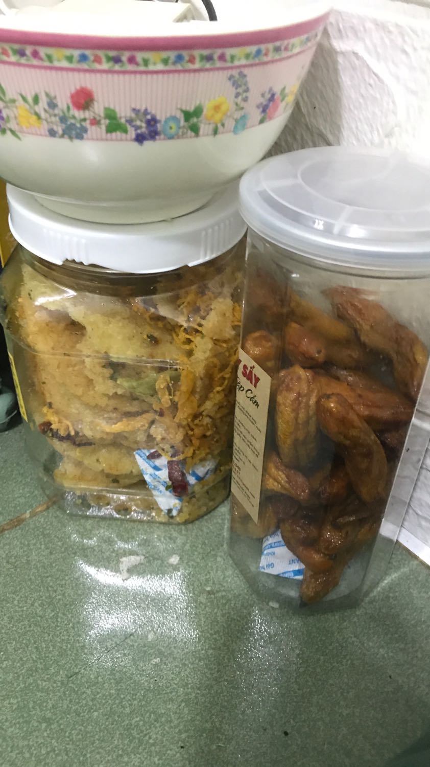 Đã nhận được hàng. Theo cảm nhận của mình thì cơm cháy hơi nhạt, chuối hơi chát tí.