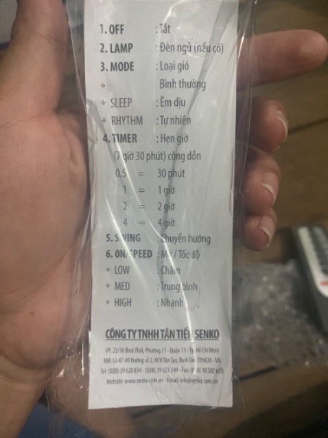 Giao nhanh, đóng gói rất kỹ, kèmnpi  cho remote, nhà bán tận tâm, quạt rất êm