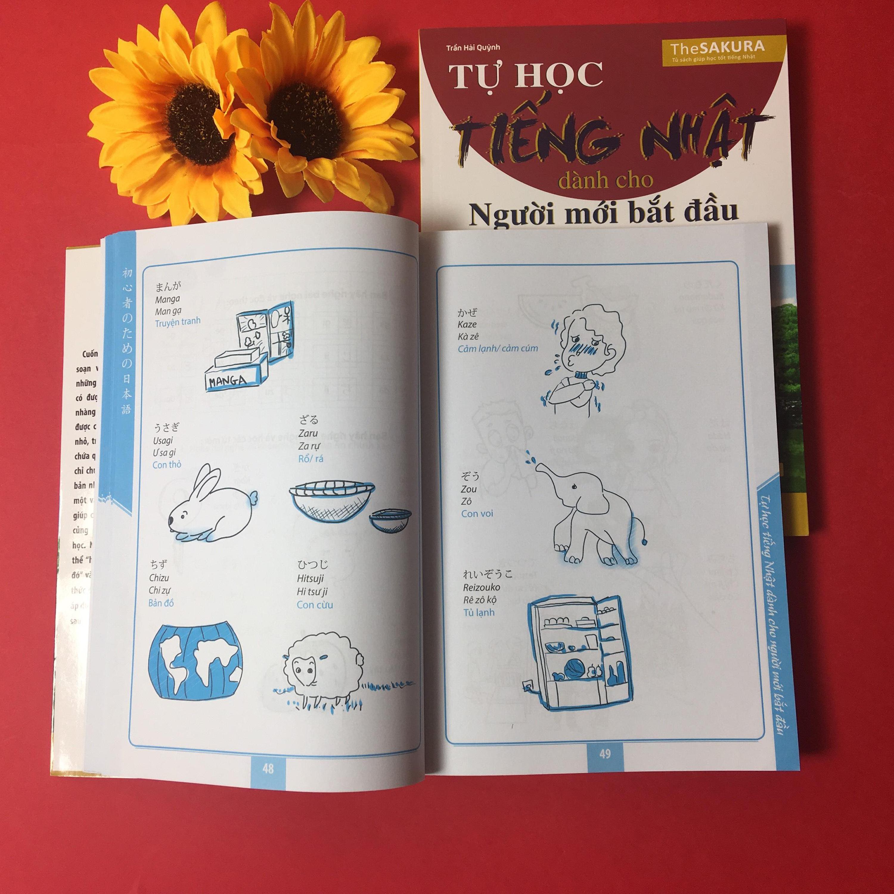 Sách phù hợp với mọi đối tượng người mới bắt đầu. Học bảng chữ cái, số đếm, một số từ vựng thông dụng. Đặc biệt còn được học cùng app xịn xò của MCBooks nữa.