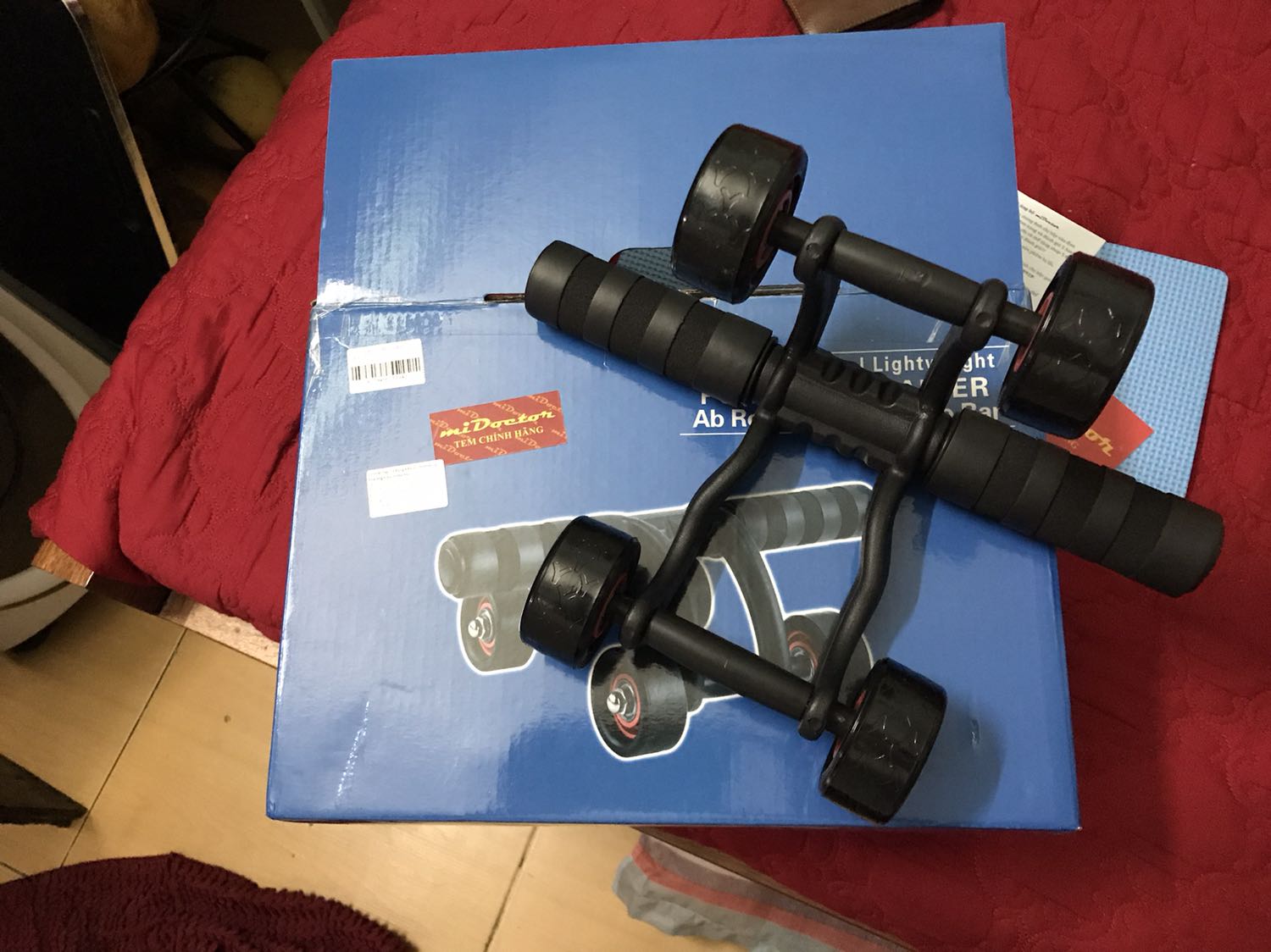 Hàng *** ok. Có thêm miếng đệm chân để tập mà shop k nói làm tí nữa mình mua riêng :)). Thank shop hàng chắc chắn ổn áp