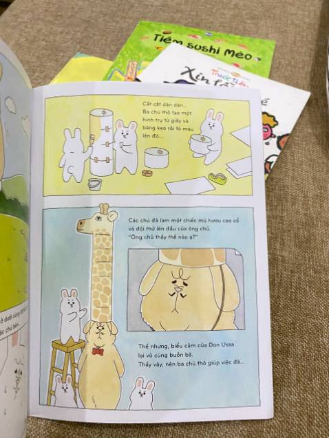 Lần đầu mua bên sop sợ ko hợp với ai ai dè con dính sách suot ngày, sách đẹp ko chê gì nội dung hay