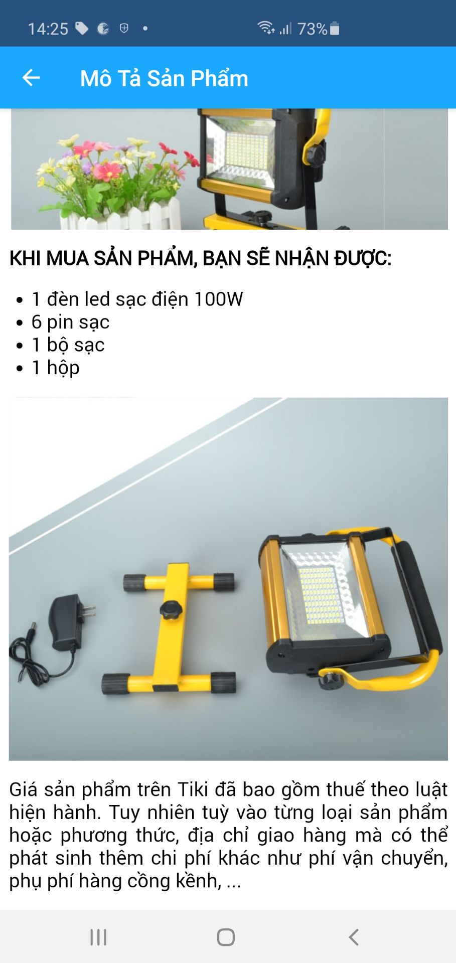 k có pin. giao thiếu shop. k có điện k biết lấy pin đâu mà chiếu sáng